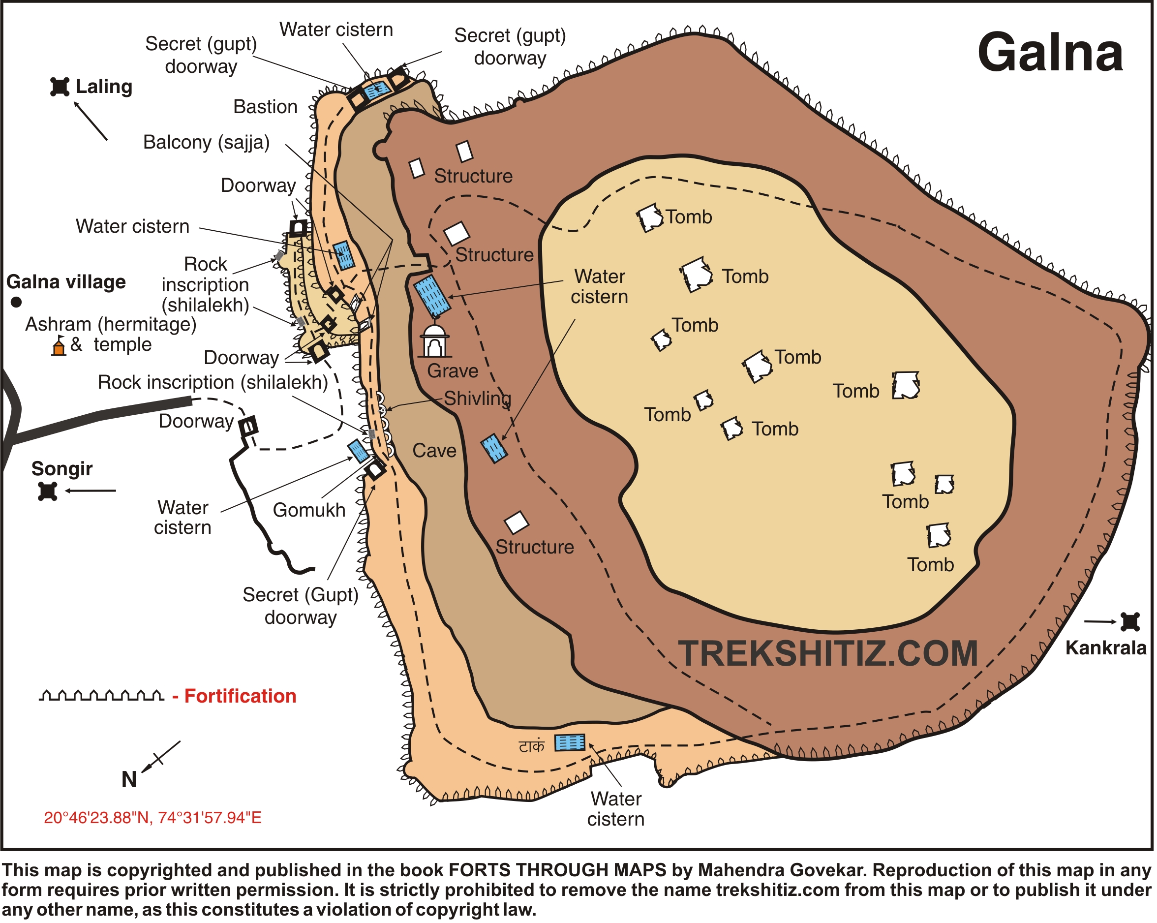 Galna English Map